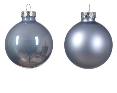 Kerstbal glas d5 cm mblw ass 12st kerst Decoris - Decoris