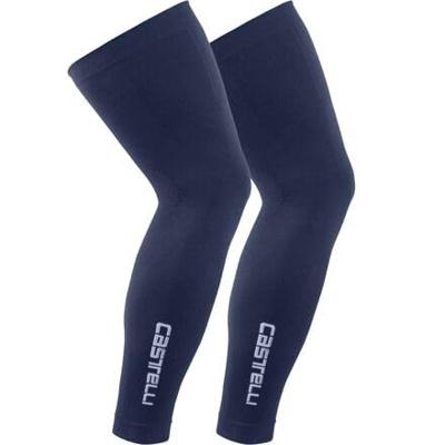 Castelli Pro seamless been warmers blauw L-XL