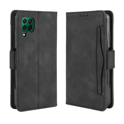 Voor Huawei nova 7i/P40 lite/Nova 6SE Wallet Style Skin Feel Calf Pattern Lederen Case met aparte kaart slot (Zwart) Voor Huawei nova 7i/P40 lite/Nova 6SE Wallet Style Skin Feel Calf Pattern Lederen Case met aparte kaart slot (Zwart)
