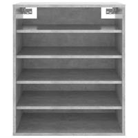 Schoenenkast 60x35x70 cm spaanplaat betongrijs - thumbnail