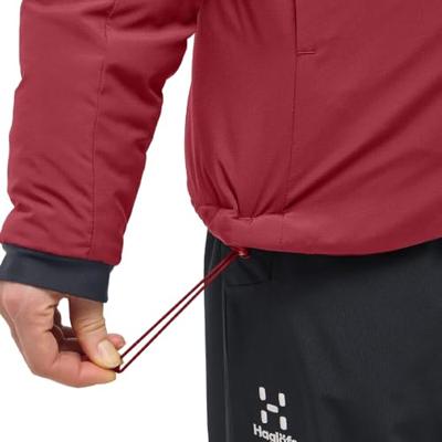 Haglofs Mimic Alert Hood Isolatiejas Dames Carmine Red S