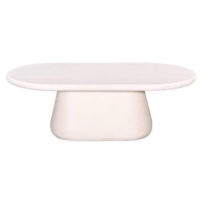 Giga Meubel - Salontafel Beige Ovaal 120cm - Betonlook