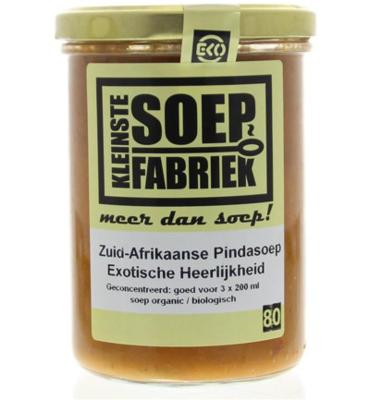 Kleinstesoepfabriek Zuid Afrikaanse pinda soep bio 400 Milliliter Kleinstesoepfabriek Zuid Afrikaanse pinda soep bio 400 Milliliter