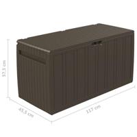 Kussenbox 117x45,5x57,5 cm 270 L bruin - thumbnail