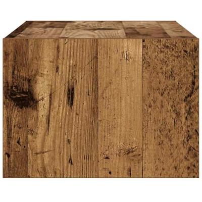 Tv-meubel met LED-verlichting 75x35,5x25 cm oud houtkleurig