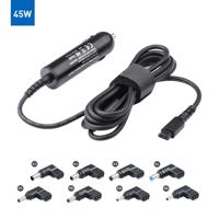 45W Universal intelligent car Charger Adapter with Multiple connectors Max bulk packing - thumbnail