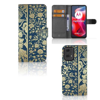 Motorola Moto G24 | G04 | G24 Power Hoesje Beige Flowers Motorola Moto G24 | G04 | G24 Power Hoesje Beige Flowers