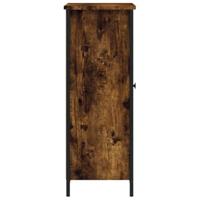 Dressoir 70x30x80 cm bewerkt hout gerookt eikenkleurig - thumbnail