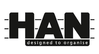 HAN CROCO 997-633 Kaartenbox Zwart Aantal kaarten (max.): 900 kaarten DIN A7 liggend Incl. 100 gelinieerd