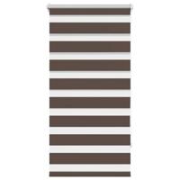 VidaXL Duo rolgordijn 80x150cm koffiebruin - thumbnail