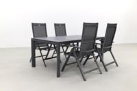 Hartman Napoli|Baltimor 180 cm. verstelbare tuinset - 5-delig - thumbnail