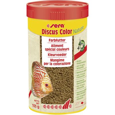 Sera Discus Color Nature 250ml/105g Voer - Kleurversterkend & Verhoogt Weerstand Discusvissen
