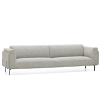 4-Zitsbank Fiji Grijs Stof - thumbnail