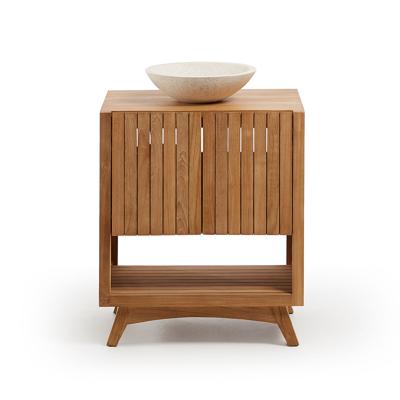 Kave Home Badkamermeubel 'Kuveni' Met 2 deuren, Teakhout (excl. waskom)