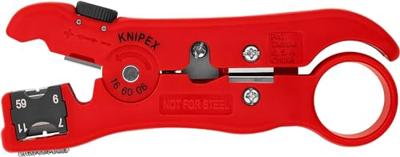 Knipex 16 60 06 SB 166006SB Kabelstripper Geschikt voor: Coaxkabel RG59, RG6, RG7, RG11