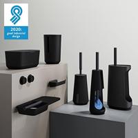 Tiger Reserverolhouder Met Deksel Tess Vrijstaand Zwart - Antraciet - thumbnail