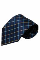 Alberto Vincelli Blauwe zijden stropdas Ilsi 01 - thumbnail