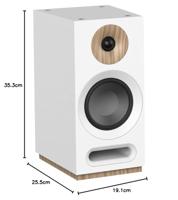 JAMO Boekenplankluidsprekers (paar) (S 803 wit) - thumbnail
