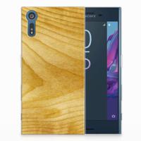 Sony Xperia XZs | XZ Bumper Hoesje Licht Hout - thumbnail