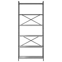 Boekenkast Grijs sonoma 80 x 30 x 188 cm Bewerkt hout - thumbnail