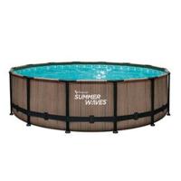 Summer Waves Zwembad Elite Frame 427 X 107 Cm Light Oak - thumbnail