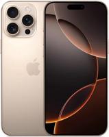 Apple iPhone 16 Pro Max (256 GB) - Desert titanium + Siliconenhoesje met MagSafe - Zwart - thumbnail
