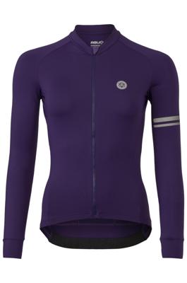 Solid Fietsshirt Lange Mouwen Performance Purple Dames