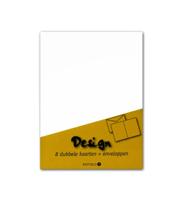 Dubbele kaart Papyrus Envelpack Design C6 114x162mm ivoor 894430 set van 8 - thumbnail