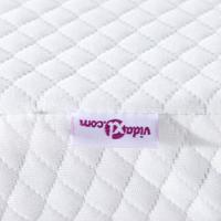 Matraspads Wit 120 x 200 cm 100% polyester jacquard stof - thumbnail