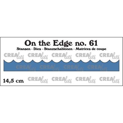 Crealies • on the edge snijmal geschulpte golven