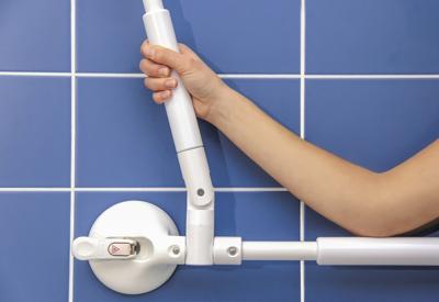 Handrail met verstelbare hoek vast 350 mm