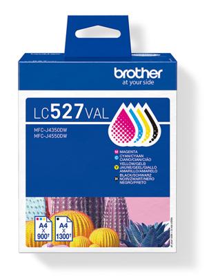 Brother inktcartridge, 900 - 1.300 pagina&apos;s, OEM LC-527VAL, 4 kleuren - thumbnail