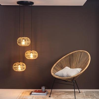 Brilliant Rotan vide hanglampWoodball - 99885/06
