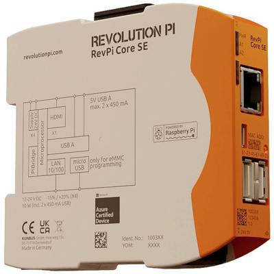 Revolution Pi by Kunbus RevPi Core SE 8 GB PR100365 PLC-aansturingsmodule 24 V/DC Revolution Pi by Kunbus RevPi Core SE 8 GB PR100365 PLC-aansturingsmodule 24 V/DC