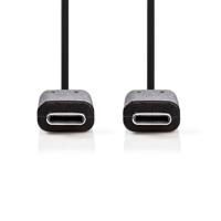 Nedis USB-Kabel | USB-C Male naar USB-C Male | 5 Gbps | 1 m | 1 stuks - CCGB64700BK10 CCGB64700BK10 - thumbnail