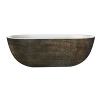 Best Design Vrijstaande Bad Color-Croco-Second 180x86x60 cm Acryl Slangenprint Bruin - thumbnail