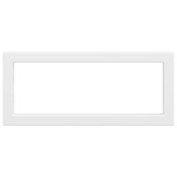 Wandbeugels voor wasbak 2 st rechthoekig staal wit - thumbnail