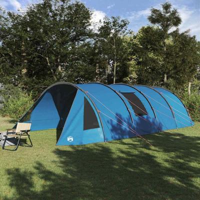 Tunneltent met dak met opslag Blauw en Grijs 778 x 356 x 210 cm