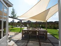 Nesling Coolfit schaduwdoek driehoek 90 graden gebroken wit 4 x 4 x 5.7 meter - thumbnail
