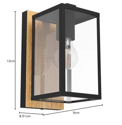 Eglo Budrone wandlamp 57cm zwart
