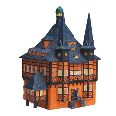 Wurm Lichthaus Rathaus Wernigerode/Harz van porselein, veelkleurig (B/H/D) 17x26x15cm