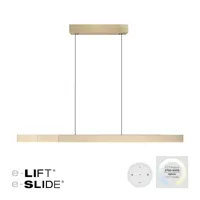 Neuhaus PURE Hanglamp e-Lift + e-Slide L 120-200 cm mat goud - thumbnail