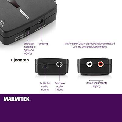 Marmitek Connect DA21 Audio accessoire Zwart - thumbnail