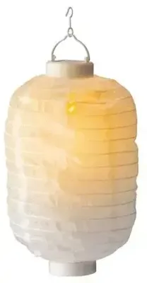 Led Solar Lantaarn Nylon (Ø20, H30) Wit Led Solar Lantaarn Nylon (Ø20, H30) Wit