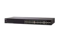 Cisco SF350-24 poorts netwerkswitch zwart - thumbnail