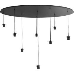 Highlight Plafondplaat 8 lichts ovaal L 140 x B 50 cm met snoer en fittingen