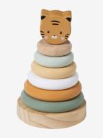 Stapeltoren TANZANIA van FSC®-hout bruin - thumbnail