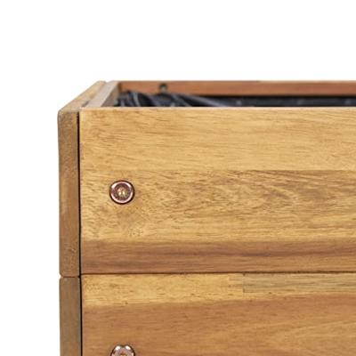 Plantenbak verhoogd 50x40x45 cm massief acaciahout Plantenbak verhoogd 50x40x45 cm massief acaciahout