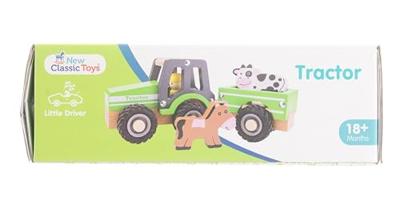 New Classic Toys Tractor groen met aanhanger en dieren