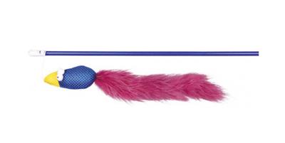 TRIXIE SPEELHENGEL VOGEL KUNSTSTOF / STOF / PLUCHE MET CATNIP ASSORTI 50 CM 4 ST